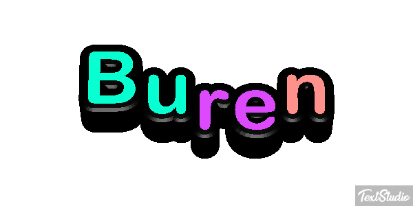 Buren Text effect