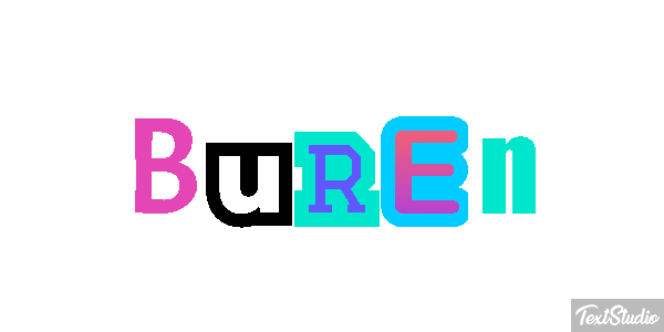 Buren Text effect