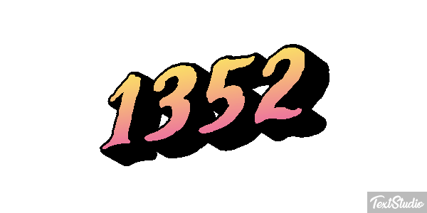 1352 Text effect