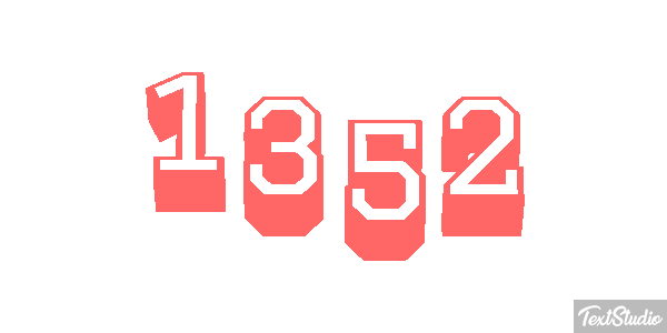 1352 Text effect