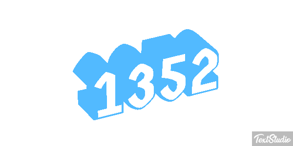 1352 Text effect