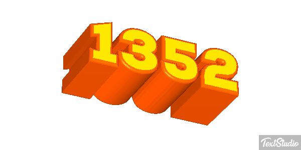1352 Text effect