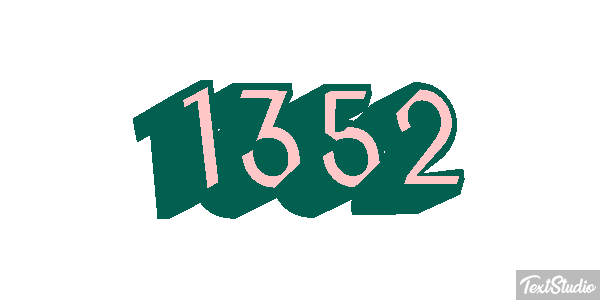 1352 Text effect