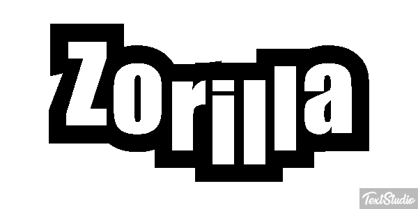 Zorilla Tekst effect