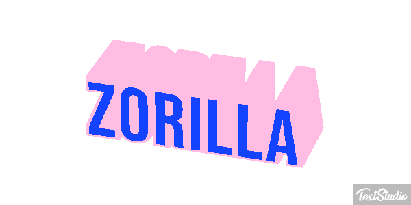 Zorilla Tekst effect
