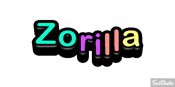 Zorilla Tekst effect