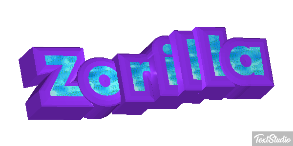 Zorilla Tekst effect
