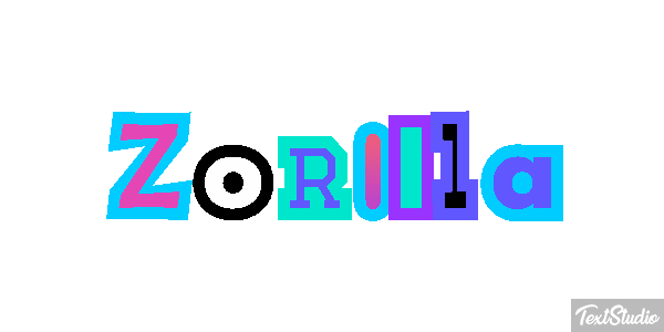 Zorilla Tekst effect