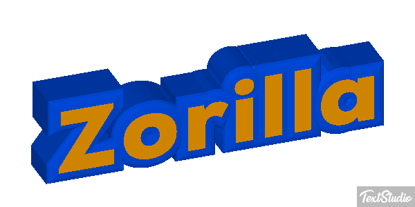 Zorilla Tekst effect