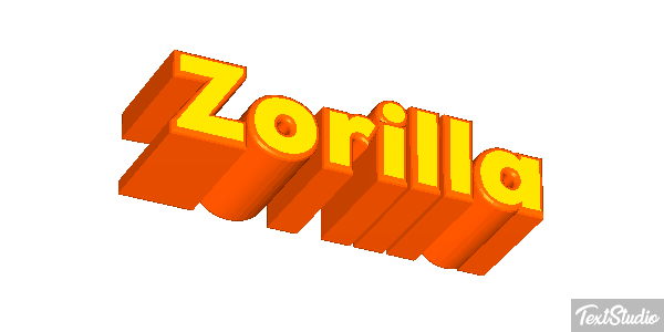 Zorilla Tekst effect