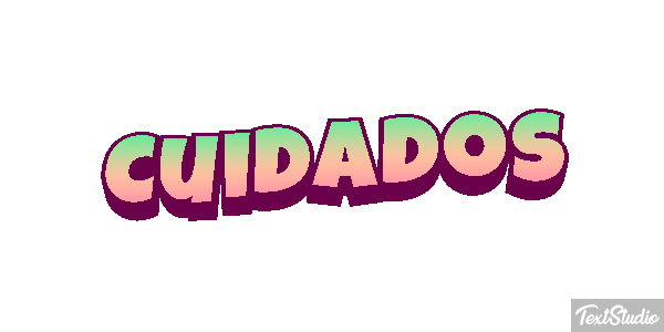 Cuidados Efecto de texto