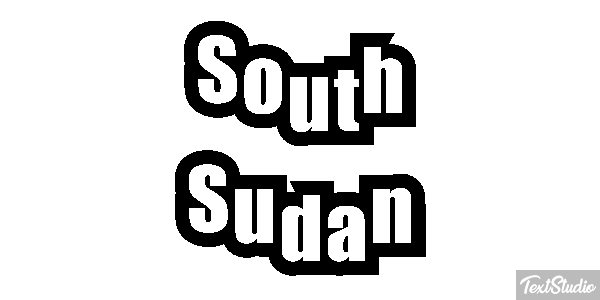 South Sudan Text effect