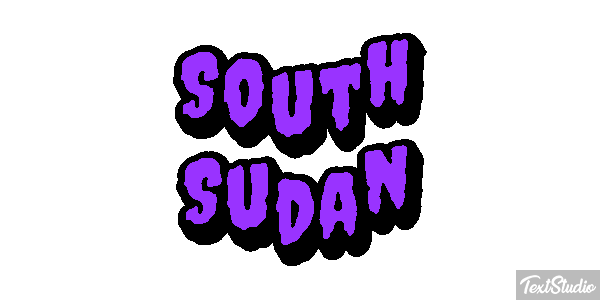 South Sudan Text effect