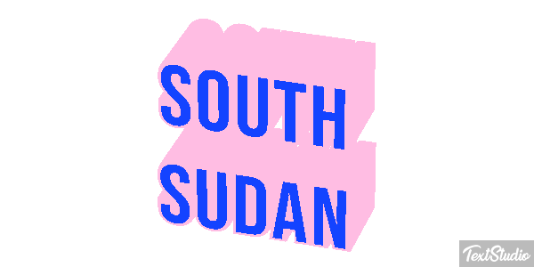 South Sudan Text effect