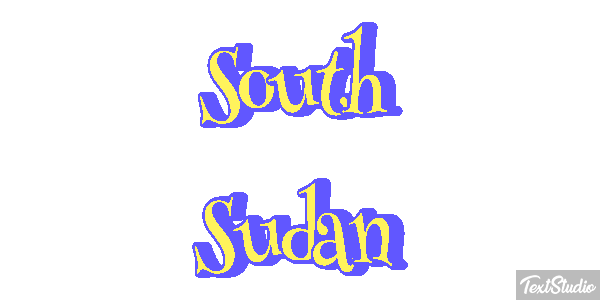 South Sudan Text effect