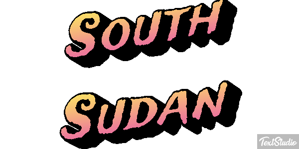 South Sudan Text effect