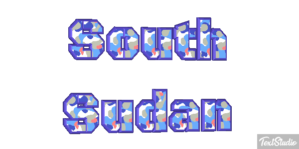 South Sudan Text effect