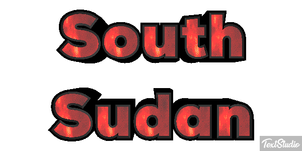 South Sudan Text effect