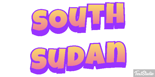 South Sudan Text effect
