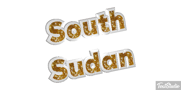 South Sudan Text effect