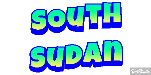 South Sudan Text effect