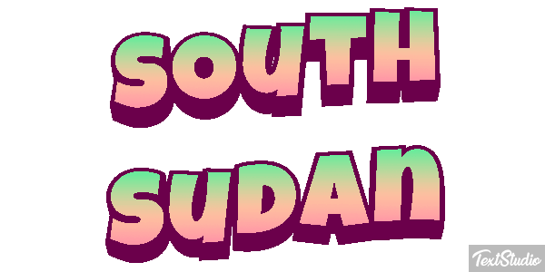South Sudan Text effect