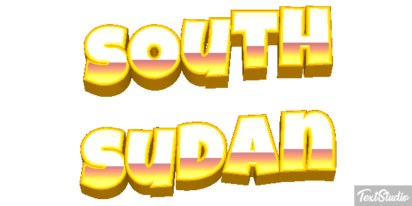 South Sudan Text effect