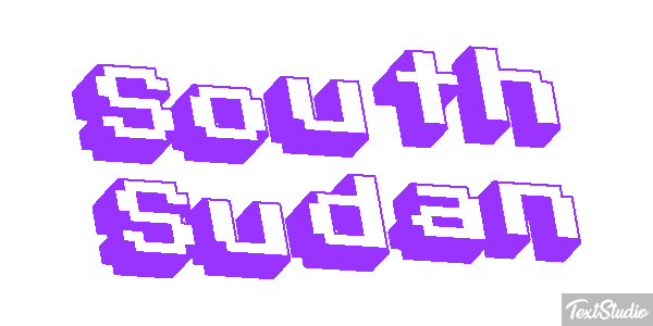 South Sudan Text effect
