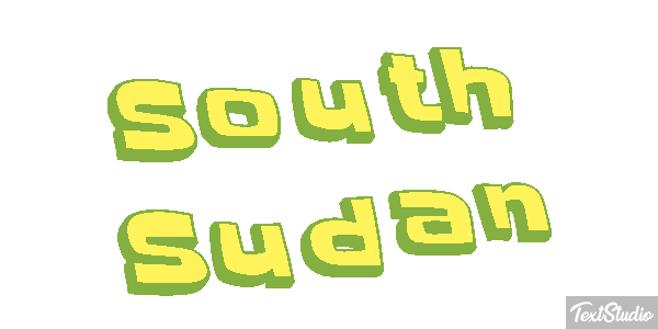 South Sudan Text effect