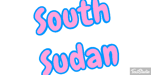 South Sudan Text effect