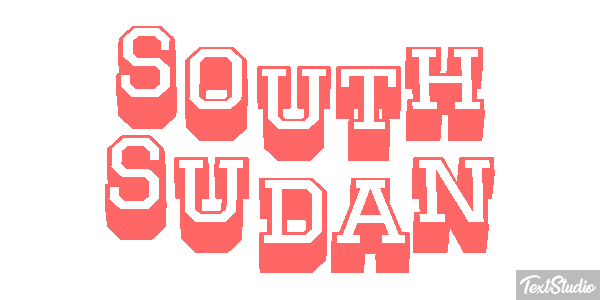 South Sudan Text effect