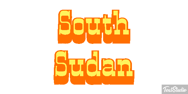 South Sudan Text effect