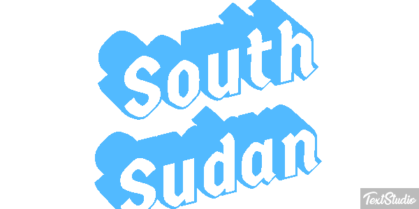 South Sudan Text effect
