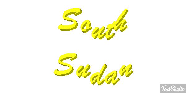 South Sudan Text effect