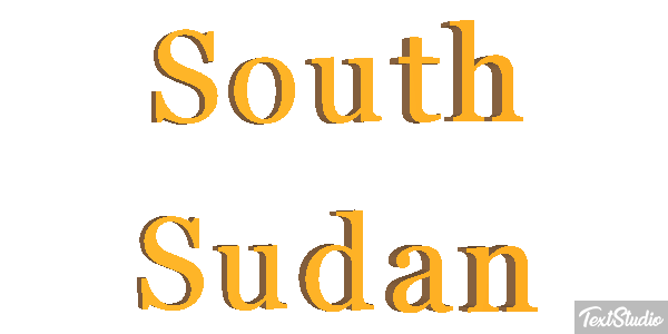 South Sudan Text effect