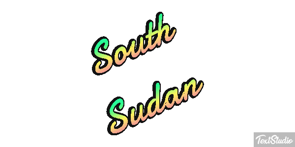 South Sudan Text effect