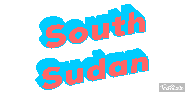 South Sudan Text effect