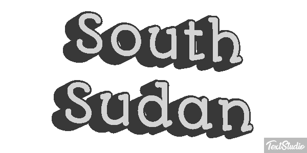 South Sudan Text effect