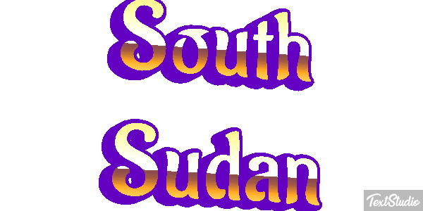 South Sudan Text effect