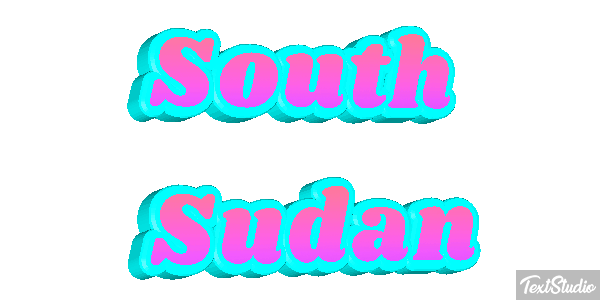 South Sudan Text effect
