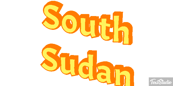 South Sudan Text effect