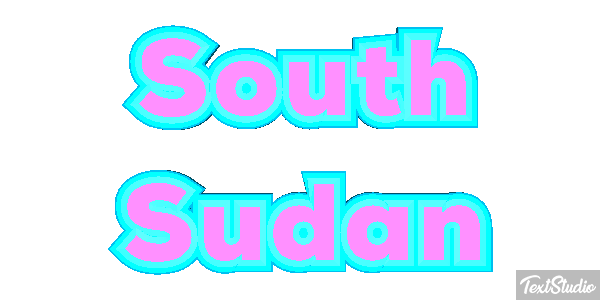 South Sudan Text effect