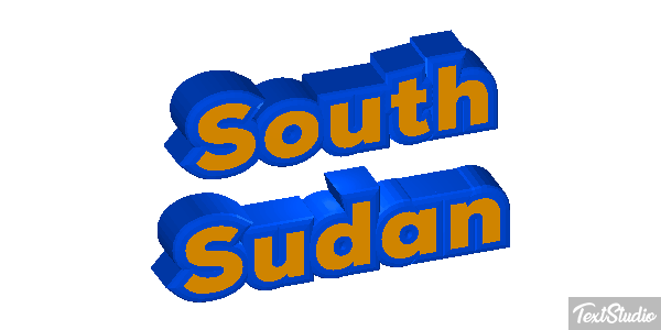 South Sudan Text effect