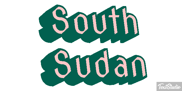 South Sudan Text effect