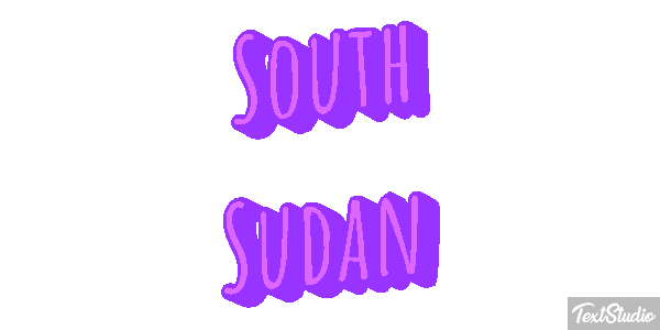 South Sudan Text effect