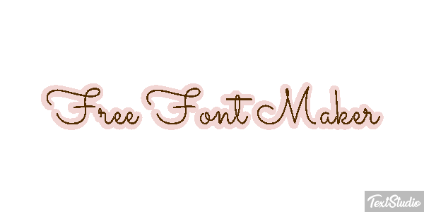 Free Font Maker Metin efekti