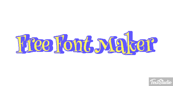 Free Font Maker Metin efekti