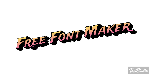 Free Font Maker Metin efekti