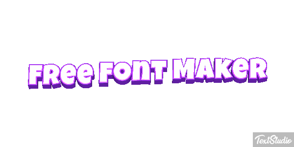 Free Font Maker Metin efekti