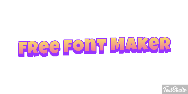 Free Font Maker Metin efekti
